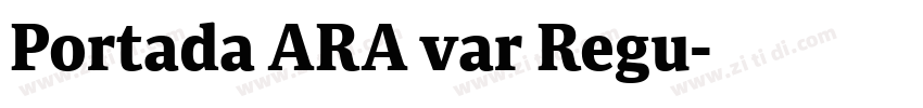 Portada ARA var Regu字体转换